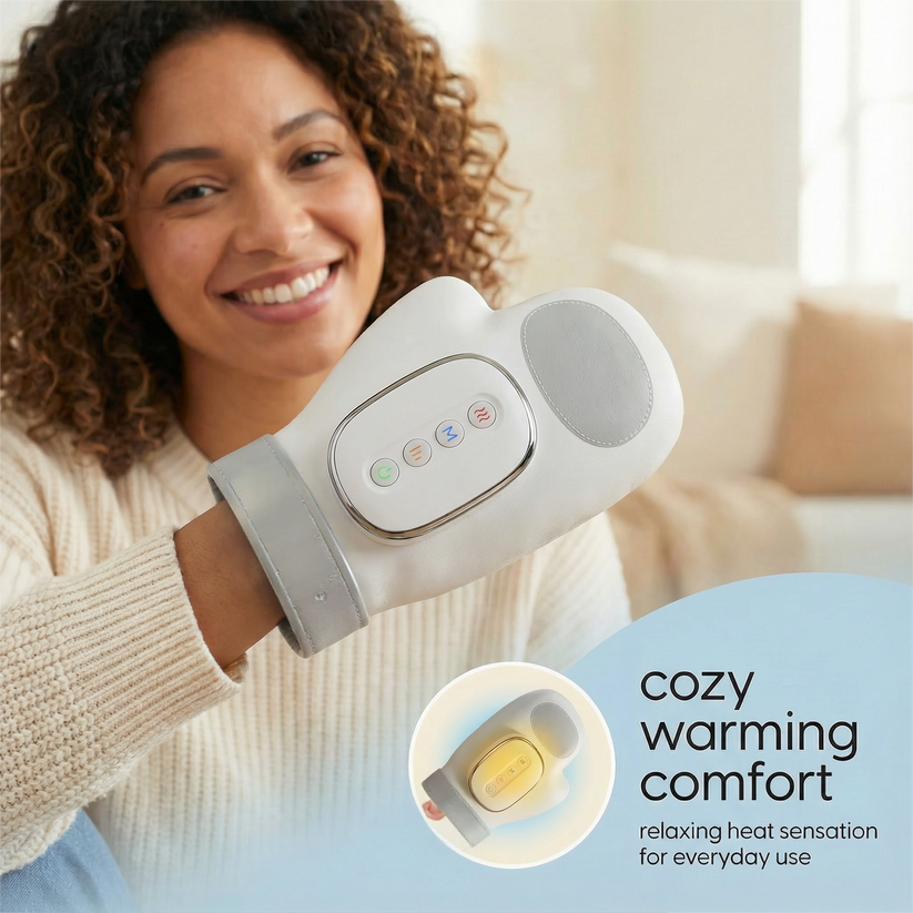 Cordless Hand Massager — Compression & Heat Therapy