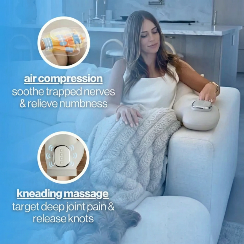Cordless Hand Massager — Compression & Heat Therapy