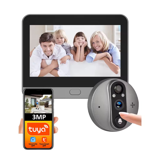 3MP Smart Life - 1080P WiFi Door Bell Eye